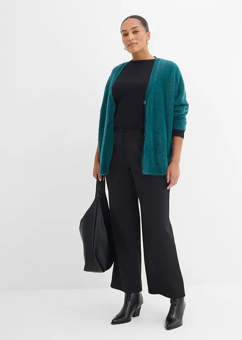 Pantaloni comodi in felpa fluida, bonprix