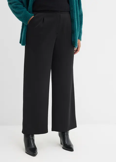 Pantaloni comodi in felpa fluida, bonprix