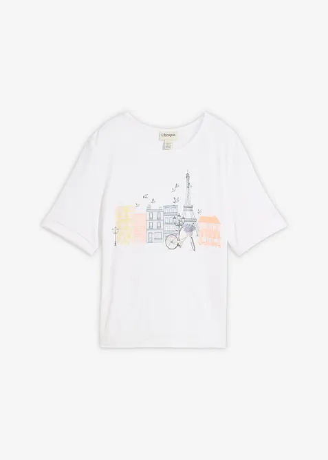 T-shirt in misto viscosa, bonprix