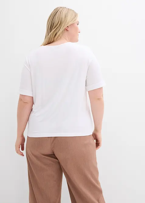 T-shirt in misto viscosa, bonprix