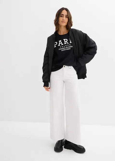 T-shirt larga in puro cotone biologico, bonprix