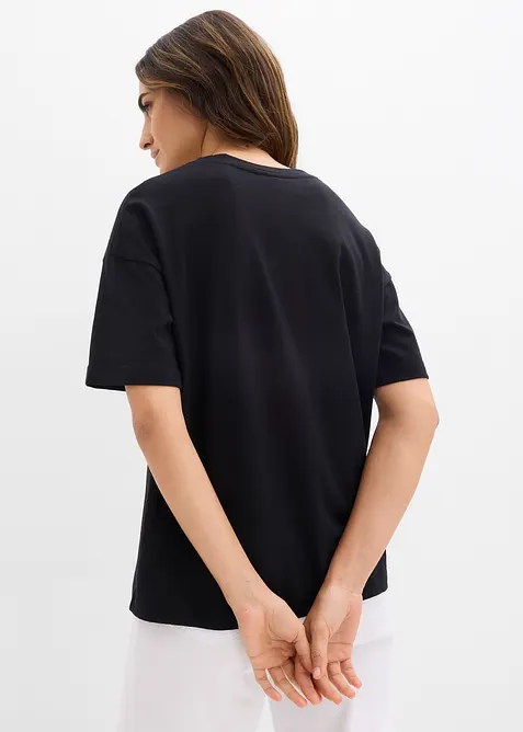 T-shirt larga in puro cotone biologico, bonprix