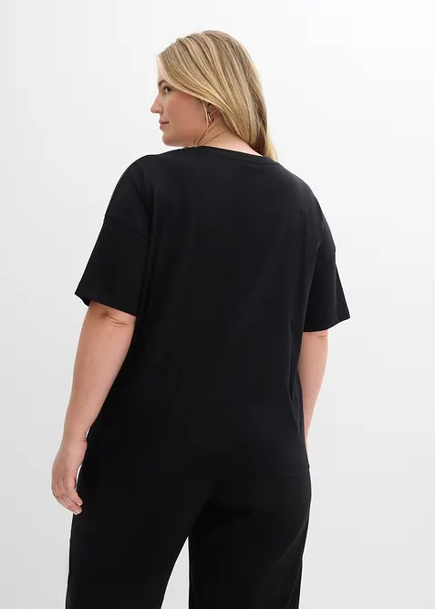 T-shirt larga in puro cotone biologico, bonprix