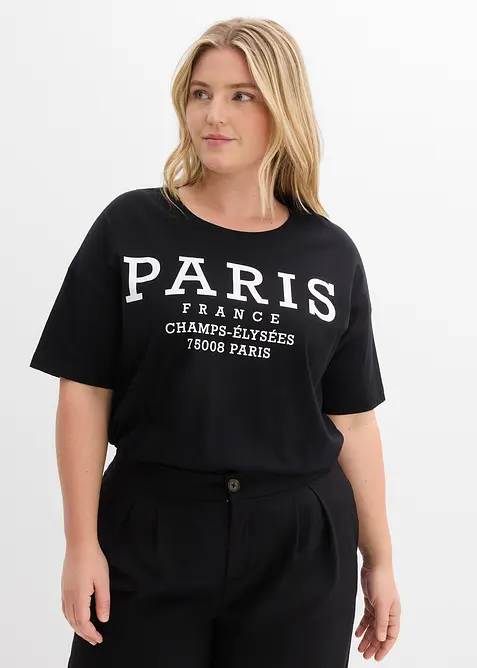 T-shirt larga in puro cotone biologico, bonprix