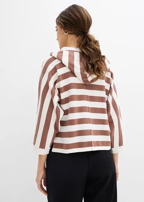 Maglione oversize in filato fine misto cotone, bonprix