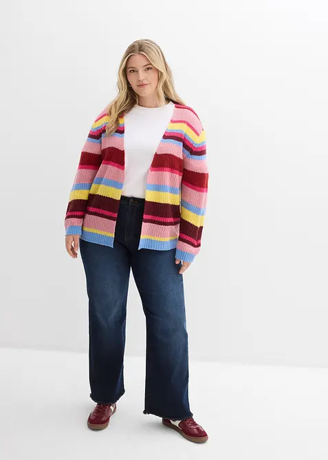 Cardigan oversize con percentuale di lana, bonprix