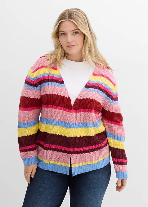 Cardigan oversize con percentuale di lana, bonprix