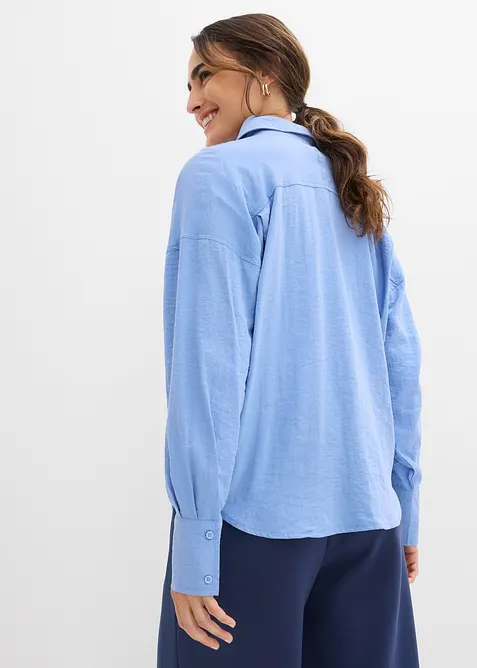 Camicia in misto viscosa con tasche, bonprix