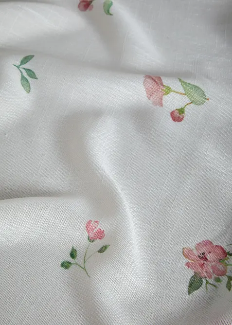 Tenda trasparente a fiori (pacco da 1), bonprix