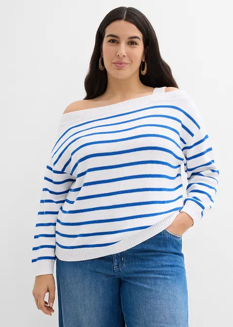 Maglione monospalla largo, bonprix