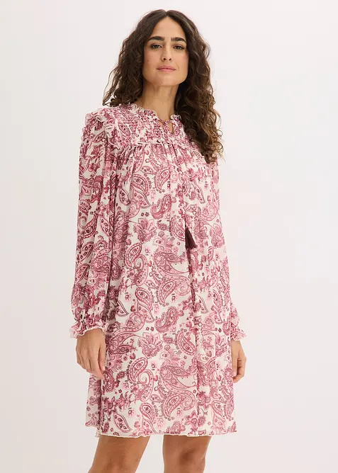 Abito tunica in morbido mesh, bonprix