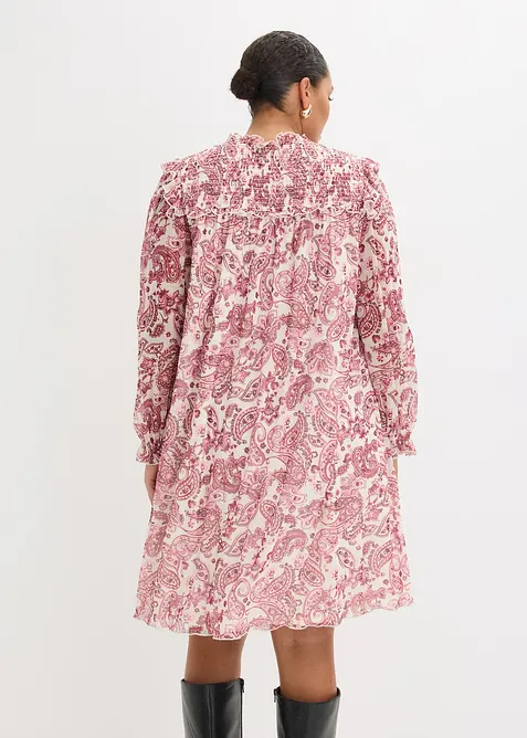 Abito tunica in morbido mesh, bonprix