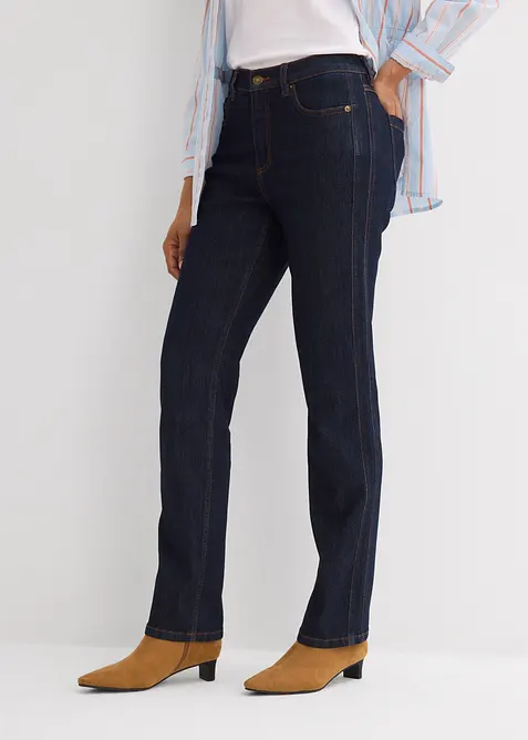 Jeans straight, vita alta, bonprix