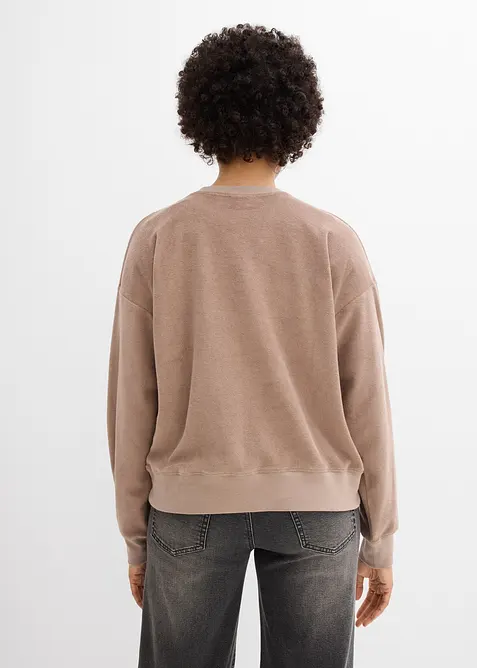 Maglia in spugna a maniche lunghe, bonprix