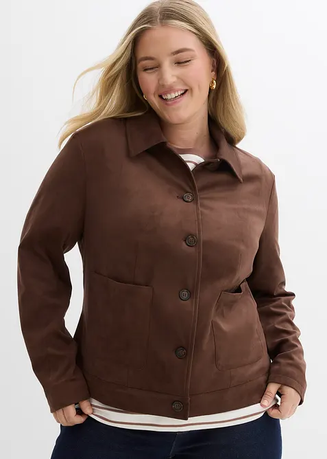 Giacca in similpelle scamosciata, bonprix