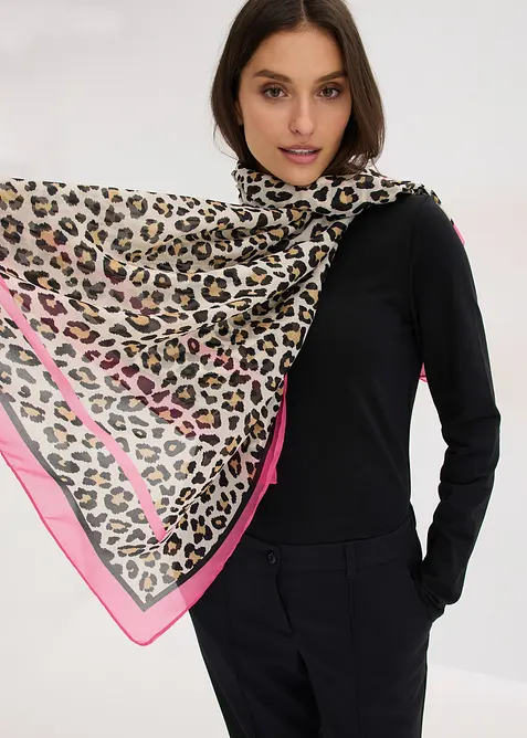 Foulard con stampa leopardata, bonprix