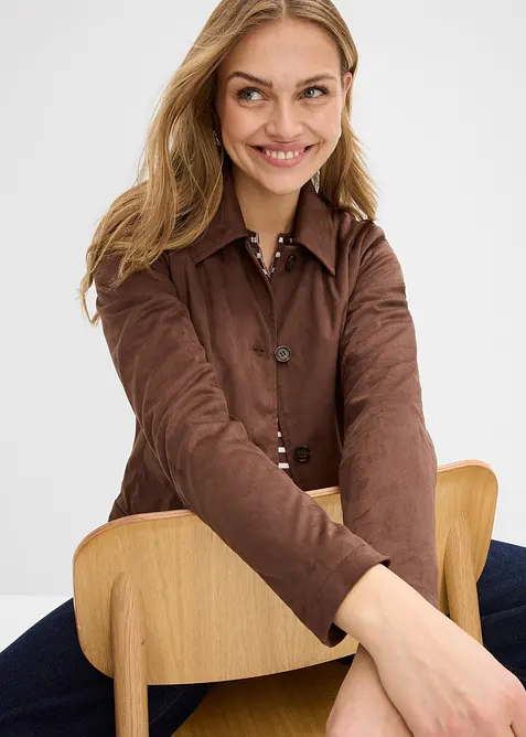 Giacca in similpelle scamosciata, bonprix