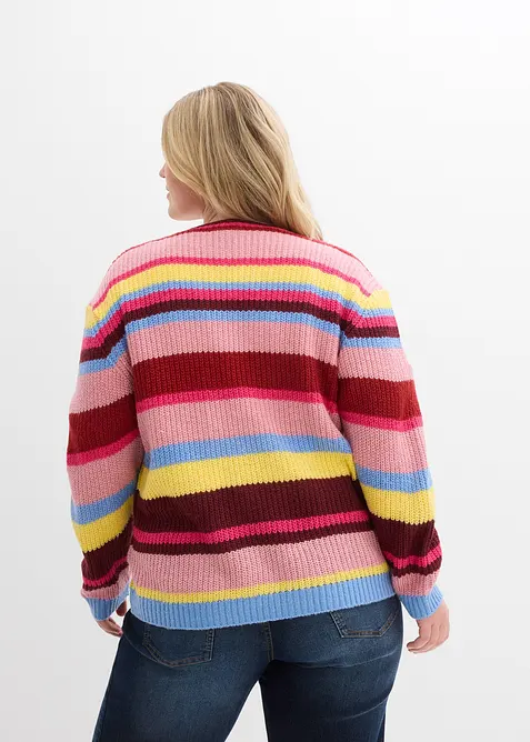 Cardigan oversize con percentuale di lana, bonprix