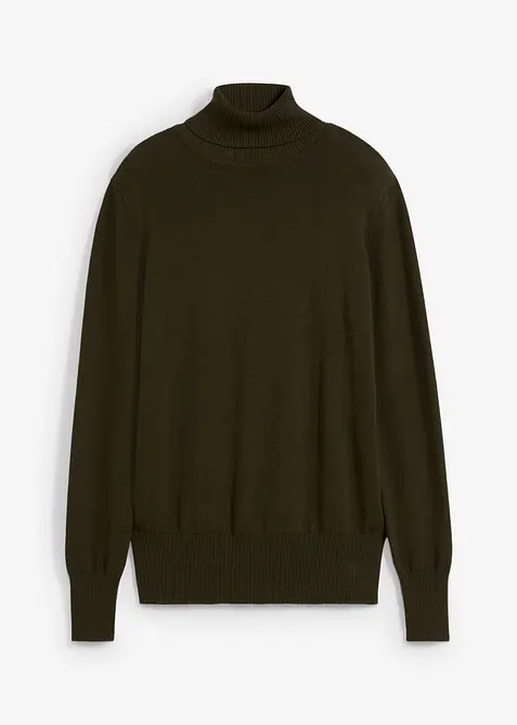 Maglione a collo alto in filato fine, bonprix