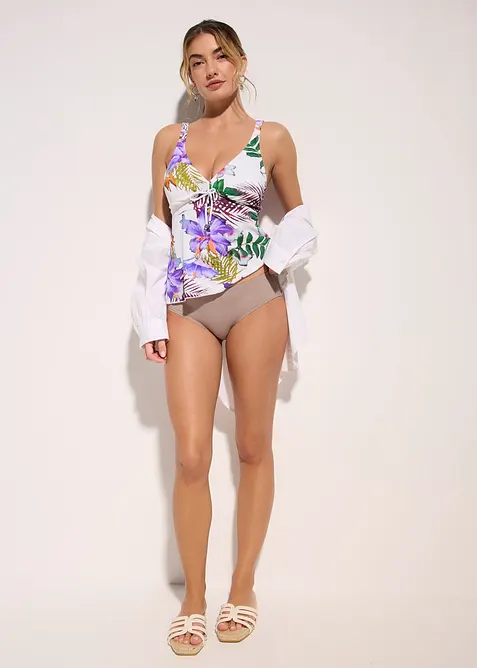 Tankini con scollatura a V (set 2 pezzi), bonprix