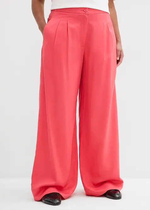 Pantaloni con pinces in lyocell fluente, bonprix