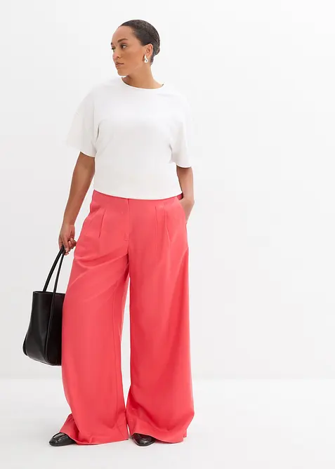 Pantaloni con pinces in lyocell fluente, bonprix