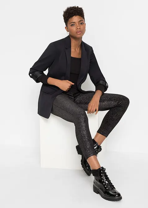 Leggings in velluto glitterato, bonprix