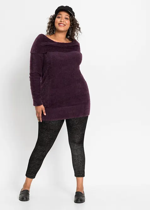 Leggings in velluto glitterato, bonprix