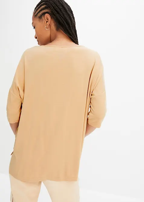 Maglia boxy in misto viscosa morbido, bonprix