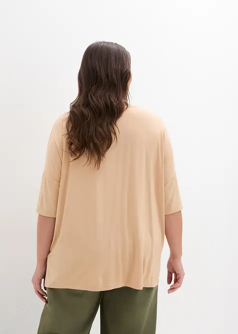 Maglia boxy in misto viscosa morbido, bonprix