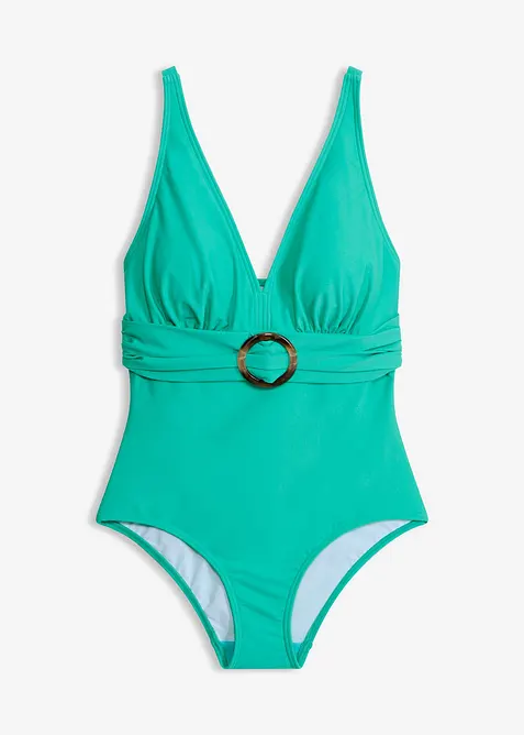 Costume intero con scollatura a V ed effetto modellante leggero, bonprix