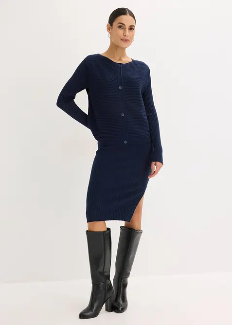 Abito in maglia e gilet (set 2 pezzi), bonprix