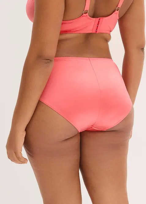 Slip alto con ricamo floreale glitterato, bonprix