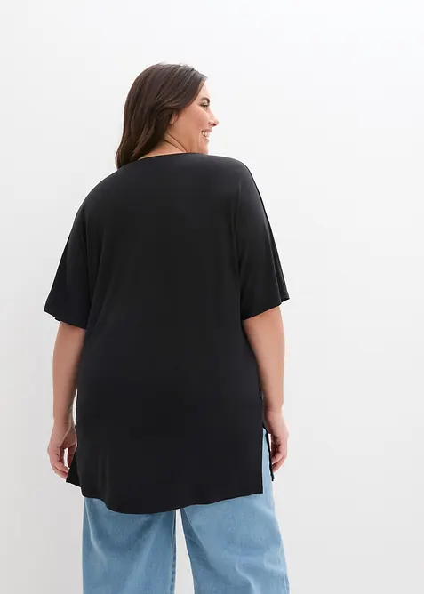 Maglia lunga in misto viscosa, bonprix