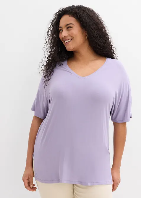 Maglia lunga in misto viscosa, bonprix