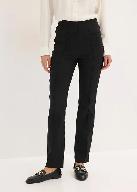 Pantaloni in bengalina con elastico in vita, bonprix