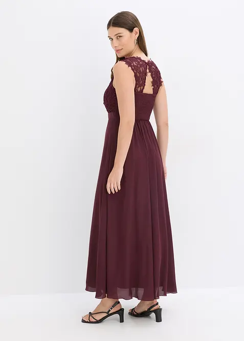 Abito lungo con pizzo, bonprix