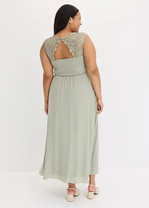 Abito lungo con pizzo, bonprix