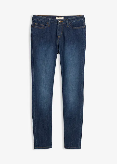 Jeans skinny elasticizzati, vita media, bonprix
