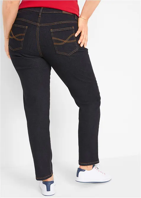 Mom jeans lunghi, vita media, bonprix