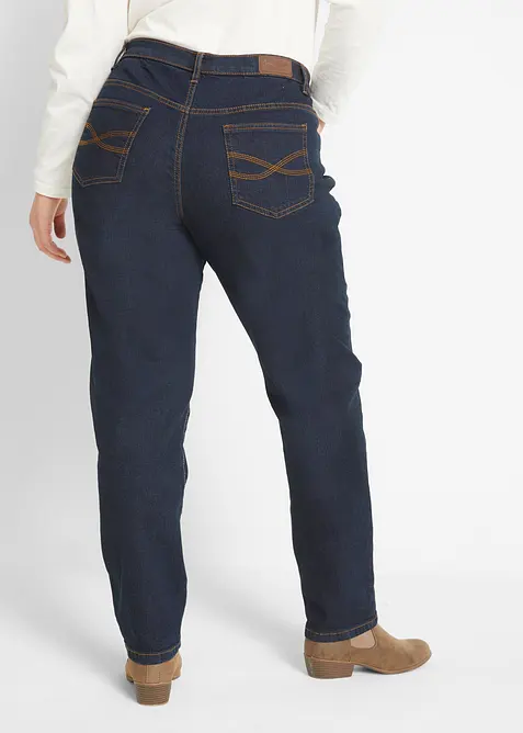 Mom jeans lunghi, vita media, bonprix
