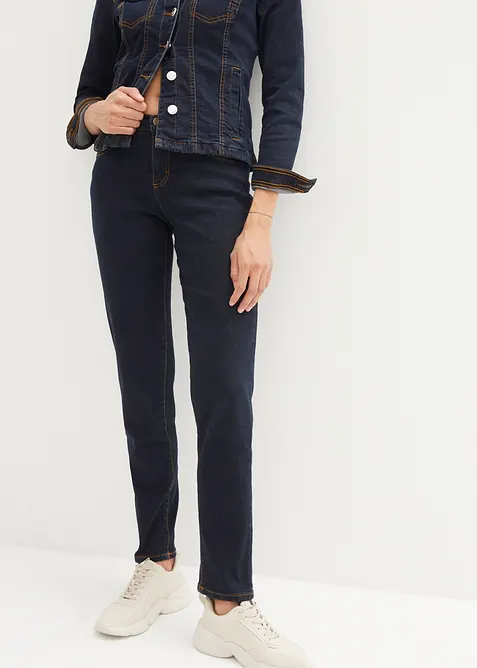 Mom jeans lunghi, vita media, bonprix