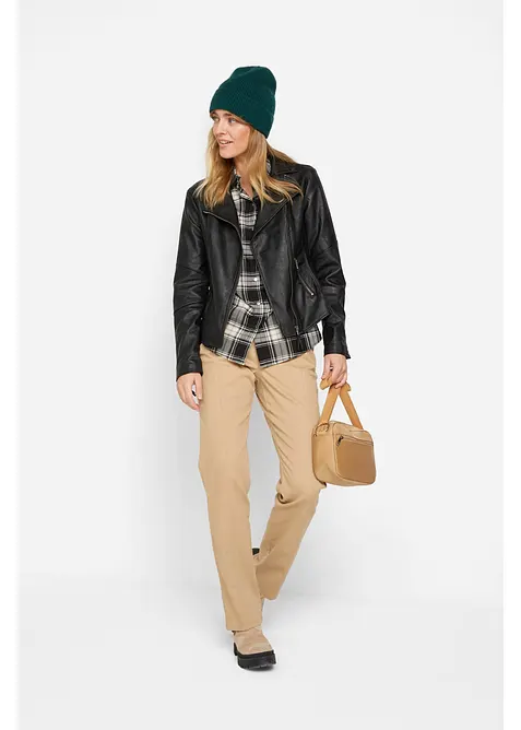 Camicia a quadri in puro cotone, bonprix