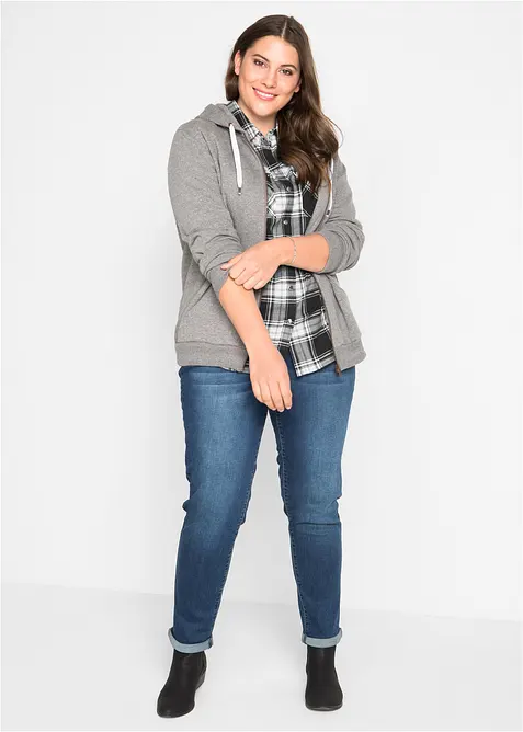 Camicia a quadri in puro cotone, bonprix