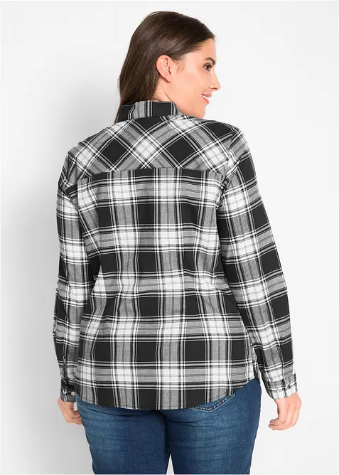 Camicia a quadri in puro cotone, bonprix