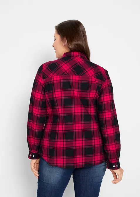 Camicia a quadri in puro cotone, bonprix