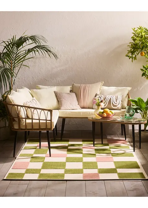 Tappeto da interno ed esterno con motivi a rilievo, bonprix