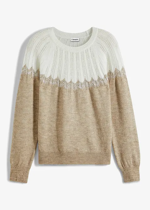 Maglione traforato, bonprix