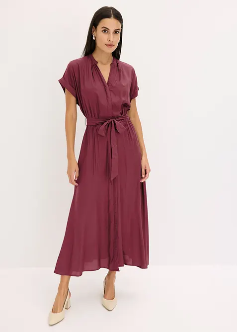 Abito chemisier in viscosa fluente, bonprix