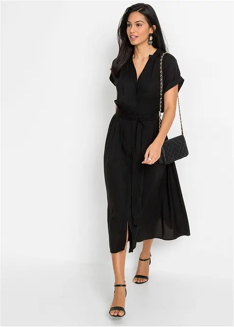 Abito chemisier in viscosa fluente, bonprix